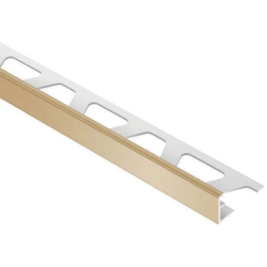 Schluter JOLLY-P Wall Tile Edging Trim - PVC Plastic Light Beige 5/16" (8 mm) x 8' 2-1/2"