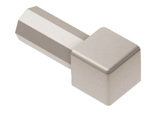 Schluter QUADEC In/Out Corner 90° - Aluminum Anodized Matte Nickel 1/2" (12.5 mm)