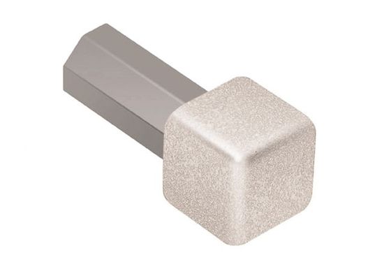 Schluter QUADEC In/Out Corner 90° - Aluminum Greige 3/8" (10 mm)